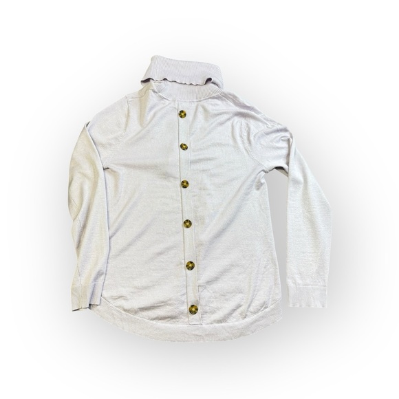 Cable & Gauge Women's White Turtleneck Sweater - Picture 3 of 7